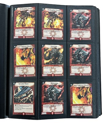 Lot 201 - DUEL MASTERS: One binder containing a large...