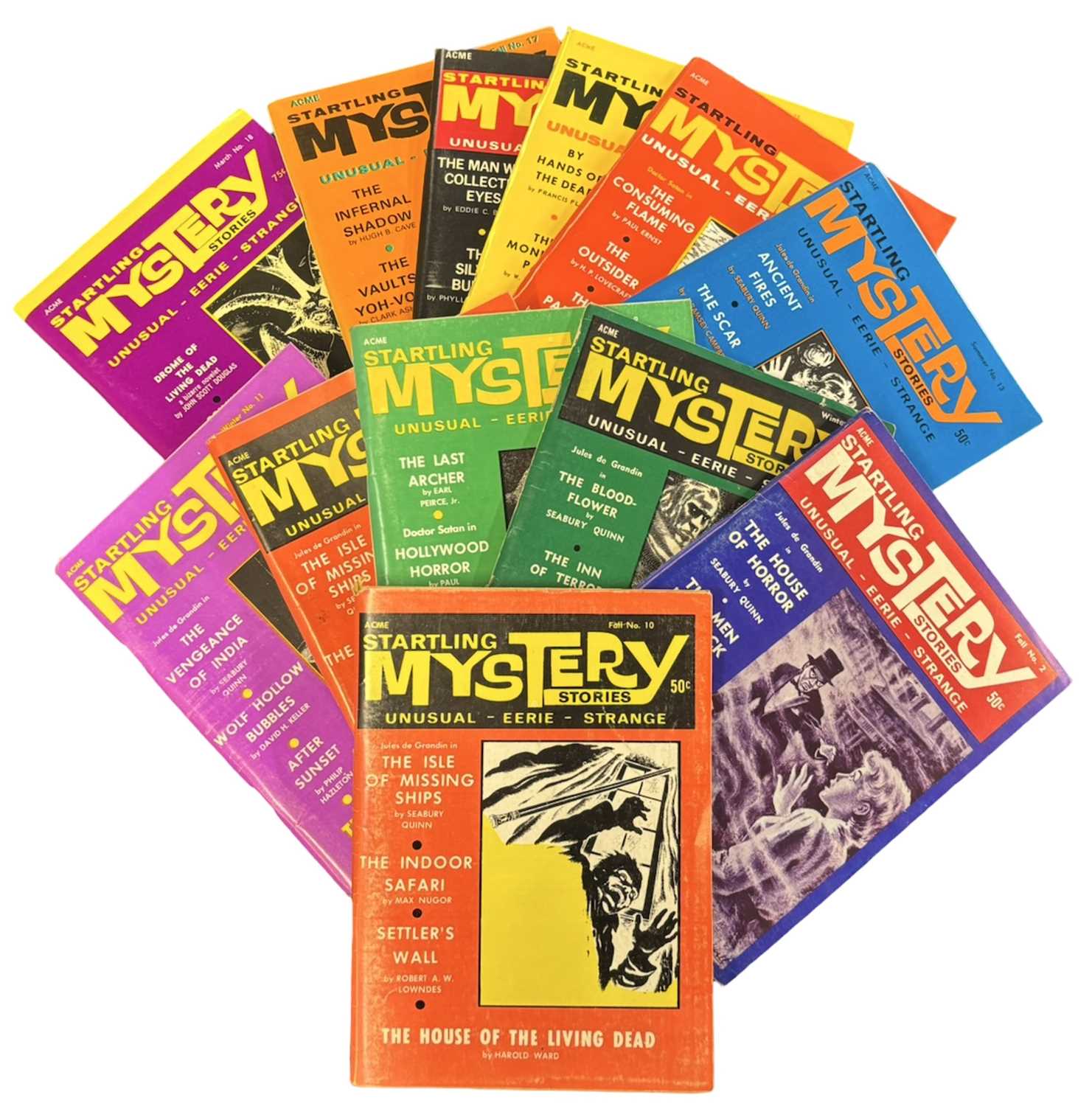 Lot 2 - Startling mystery stories 12 issues