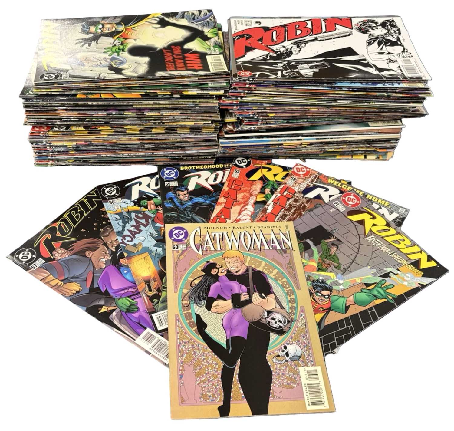 Lot 13 - Box of DC Robin comics c150 issues