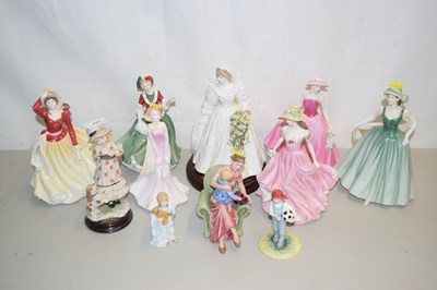 Lot 145 - A collection of various Doulton figurines and...
