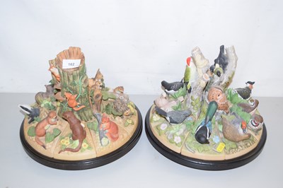 Lot 162 - Danbury Mint - Two carousel ornaments, Birds...