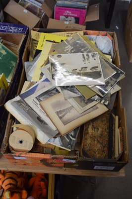 Lot 606 - ONE BOX PHOTOGRAPHS AND ASSORTED EPHEMERA