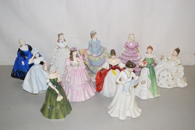 Lot 183 - A collection of eleven various Coalport and...