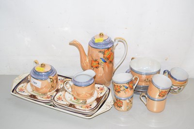 Lot 187 - A lustre finish coffee set