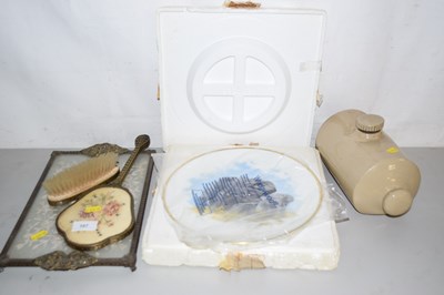 Lot 197 - Mixed Lot: Dressing table tray with mirror and...