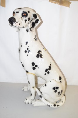 Lot 5 - A large porcelain model Dalmation (damaged leg)