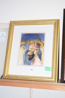 Lot 40 - A portrait of a Middle Eastern gentleman,...