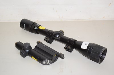 Lot 62 - A Bush Master 4-12 x 40 rifle sight together...