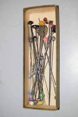 Lot 92 - A box of various hat pins