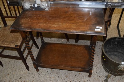 Lot 274 - Side table with turned legs