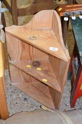 Lot 301 - Small pine corner cabinet