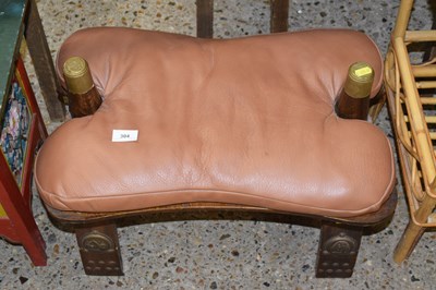Lot 304 - Vintage camel stool