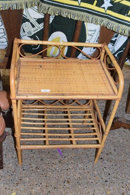 Lot 305 - A small bamboo side table