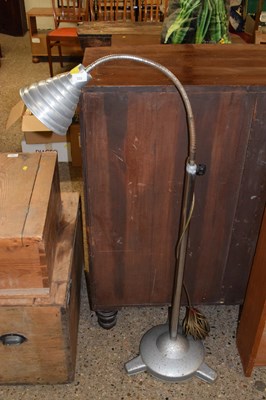 Lot 322 - A vintage floor standing adjustable reading light
