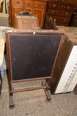 Lot 332 - 19th Century pull out adjustable fire screen