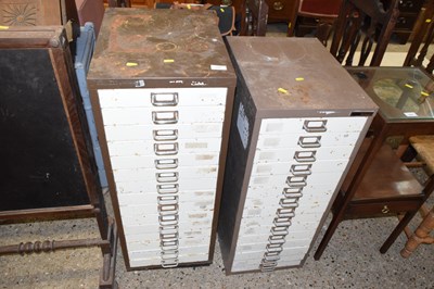 Lot 333 - Two metal workshop chests