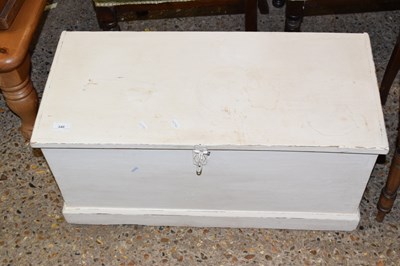 Lot 340 - A 19th Century painted pine blanket box