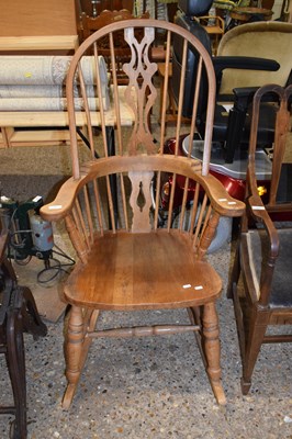 Lot 352 - 20th Century stick back rocking chair