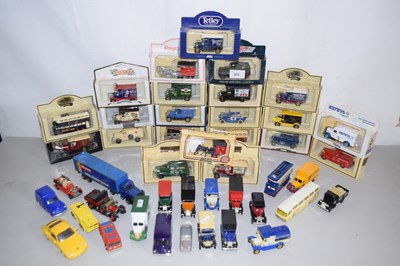 Lot 503 - Collection of various die cast cars and vans