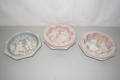 Lot 528 - Group of various ceramic relief plates