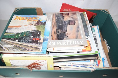Lot 552 - One box of various train magazines and books