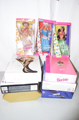 Lot 572 - Collection of various boxed collectable Barbie...