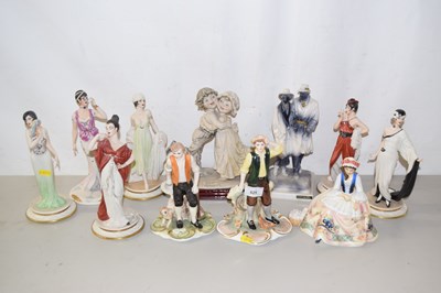 Lot 625 - A collection of various ceramic figures...
