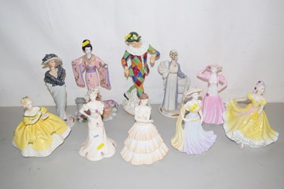 Lot 629 - Group of various figures of ladies to include...