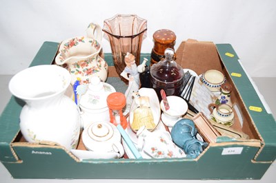 Lot 634 - Large box of various ceramics and glass wares
