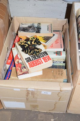 Lot 646 - Box of various paperback books