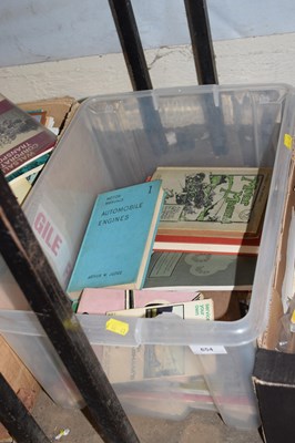 Lot 654 - One box of automobilia interest books