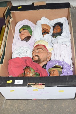 Lot 657 - One box of Bossons chalk ware heads