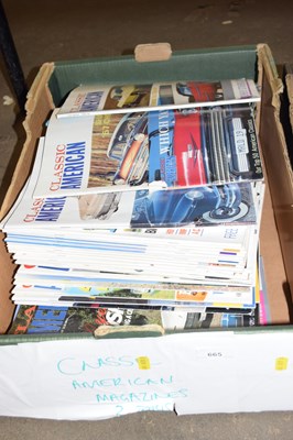 Lot 665 - Large box of various Classic American magazines