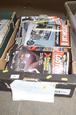 Lot 666 - Large box of Custom Car magazines