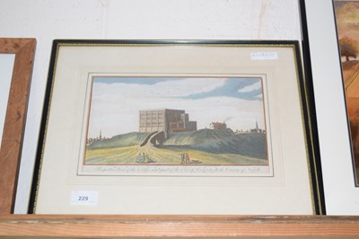 Lot 229 - Coloured engraving Prospect View of the Castle...