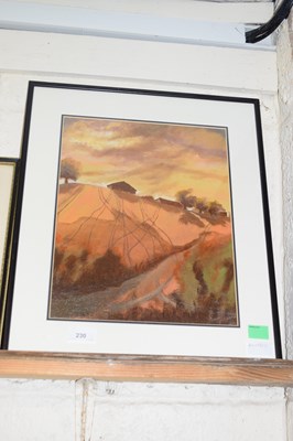 Lot 230 - Framed study Where the Sky Meets the Land