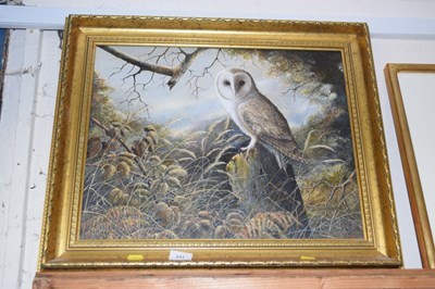 Lot 231 - D Southgate study of a Barn Owl, acrylic on...