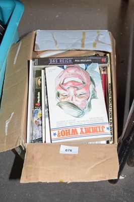 Lot 676 - Box of various vintage paperbacks
