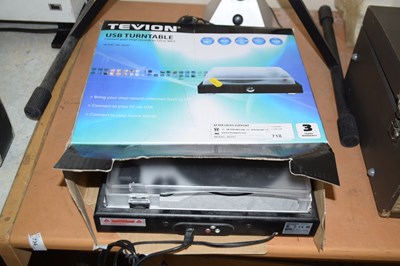 Lot 718 - A Tevion USB turntable