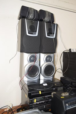 Lot 722 - Quantity of various hi-fi equipment and speakers
