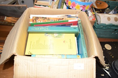 Lot 734 - Box of various books to include gardening