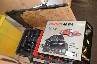 Lot 759 - A boxed radio together with a cased quantity...