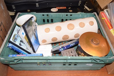 Lot 767 - Box of house clearance to include DVD's,...