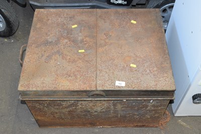 Lot 782 - A metal chest and contents