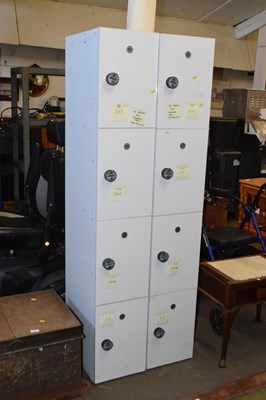 Lot 783 - A pair of coded locker units