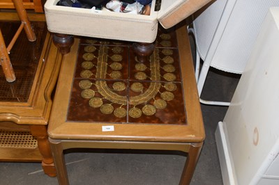 Lot 789 - A retro tile topped coffee table