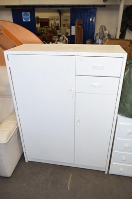 Lot 797 - A white painted cupboard