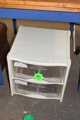 Lot 827 - Set of two plastic storage drawers