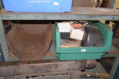 Lot 850 - Crate containing various welding and sanding...