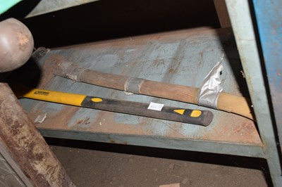 Lot 851a - A Roughneck pick axe together with a further axe